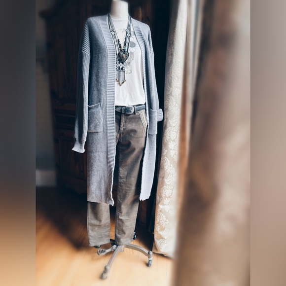 Cardigan Chunky Knit Sweater - Picture 3 of 8